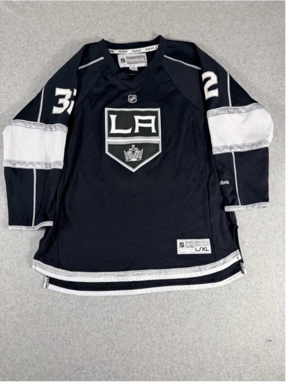 LA Kings 2012 Stanley Cup Finals Reebok Quick #32 Home Jersey Youth:L/XL Mens:S - Picture 2 of 8